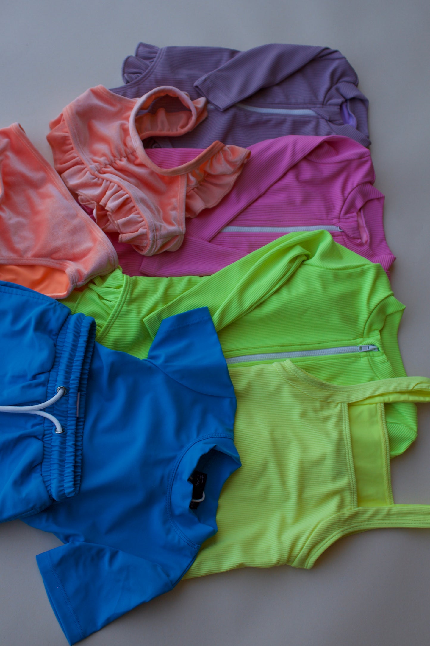 neon boys + girl swimwear