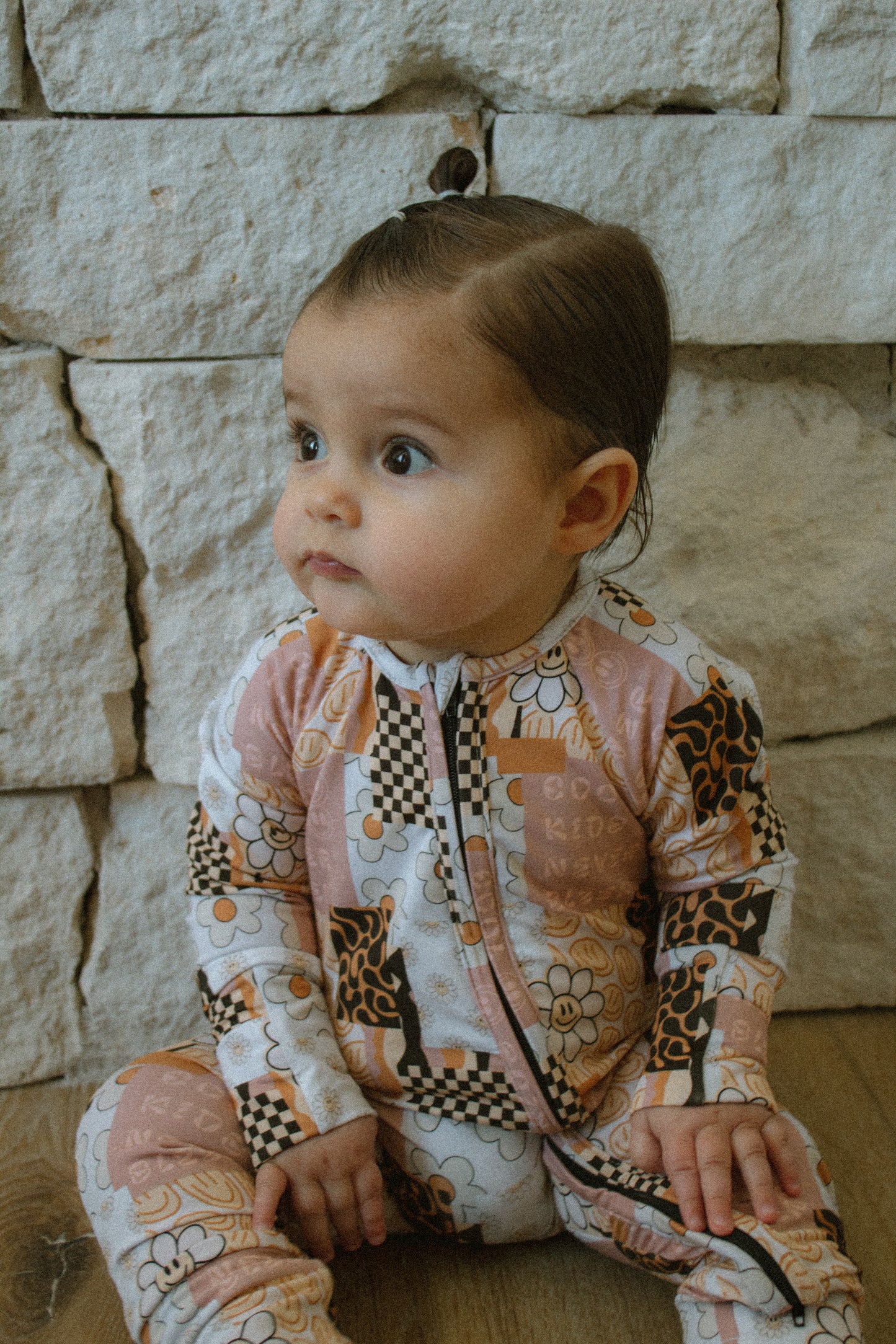 snooze patch party zip romper