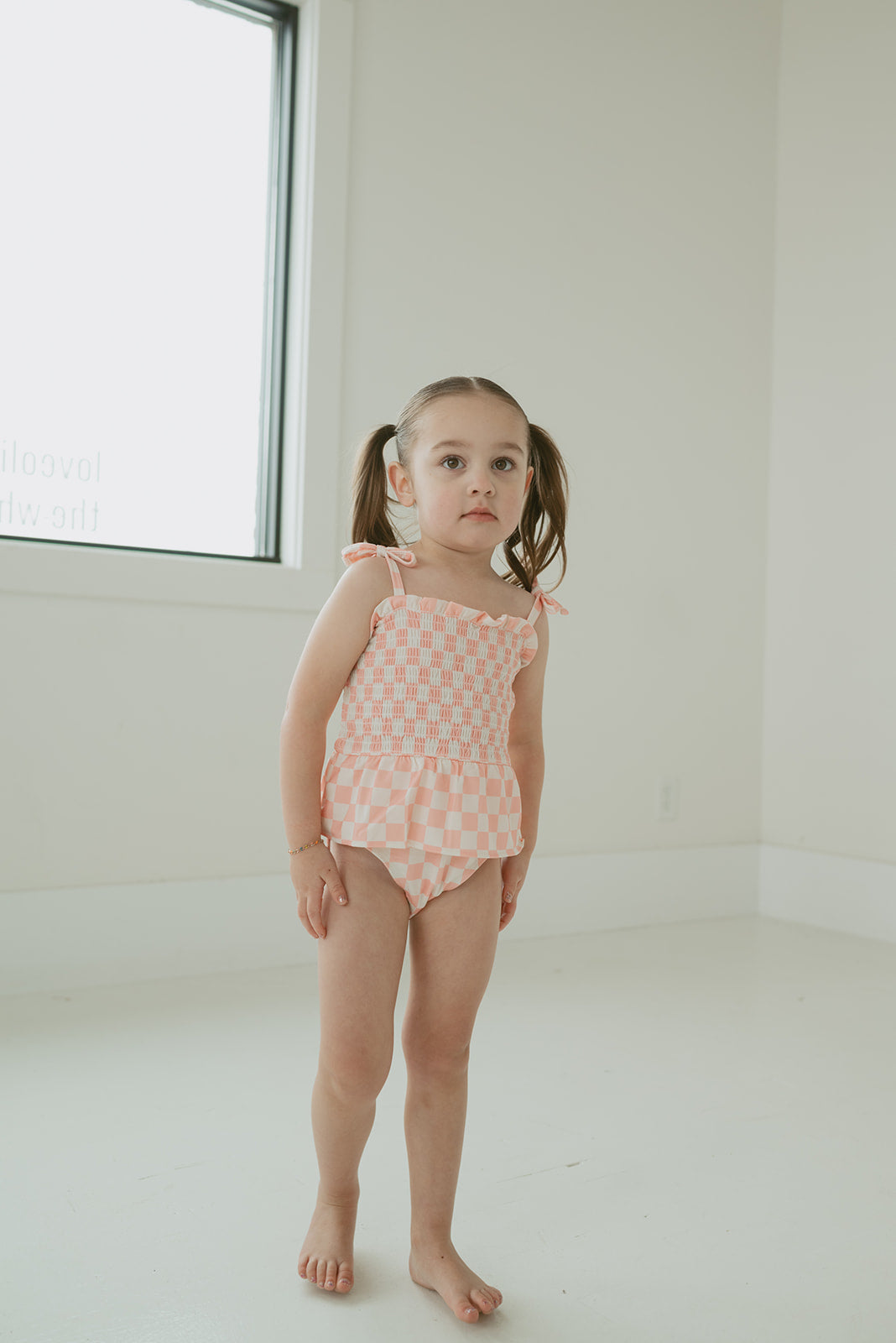 checked out one-piece swimwear upf 50+