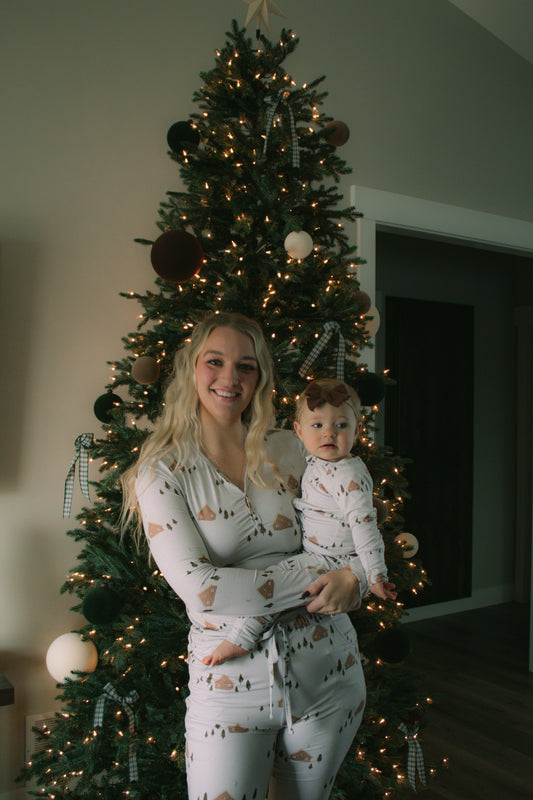 womens cozy cabin jammies