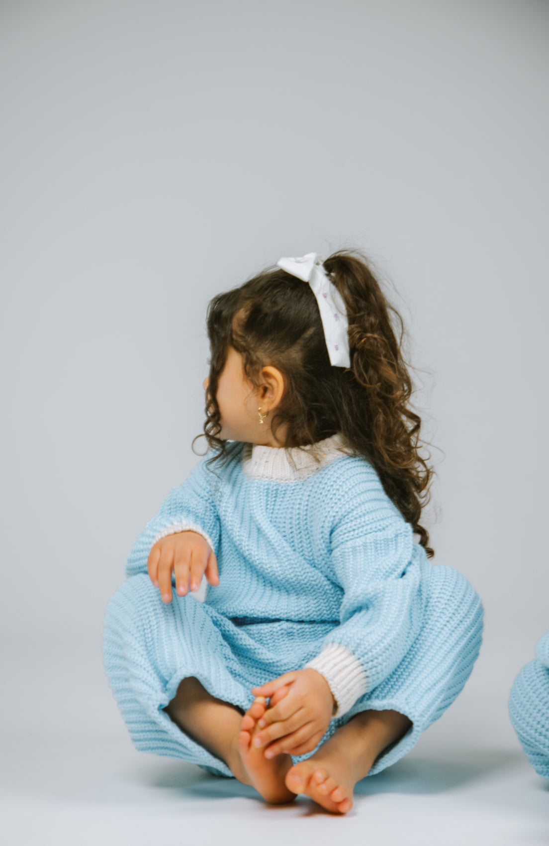 knitted blue haze sweater
