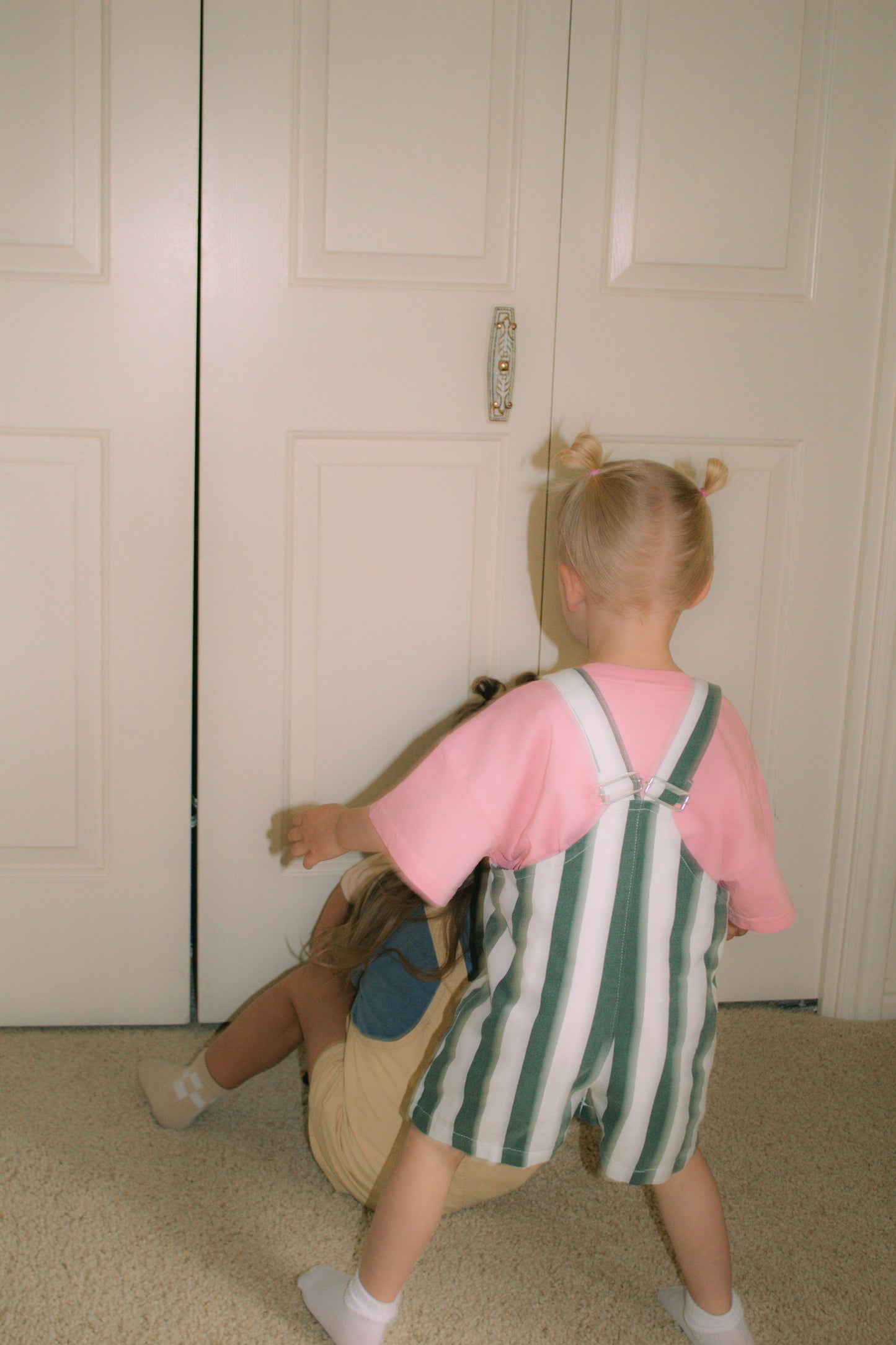 preorder grass stain shortie overall