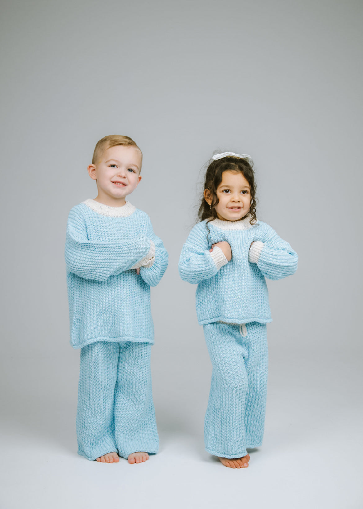 knitted blue haze sweater