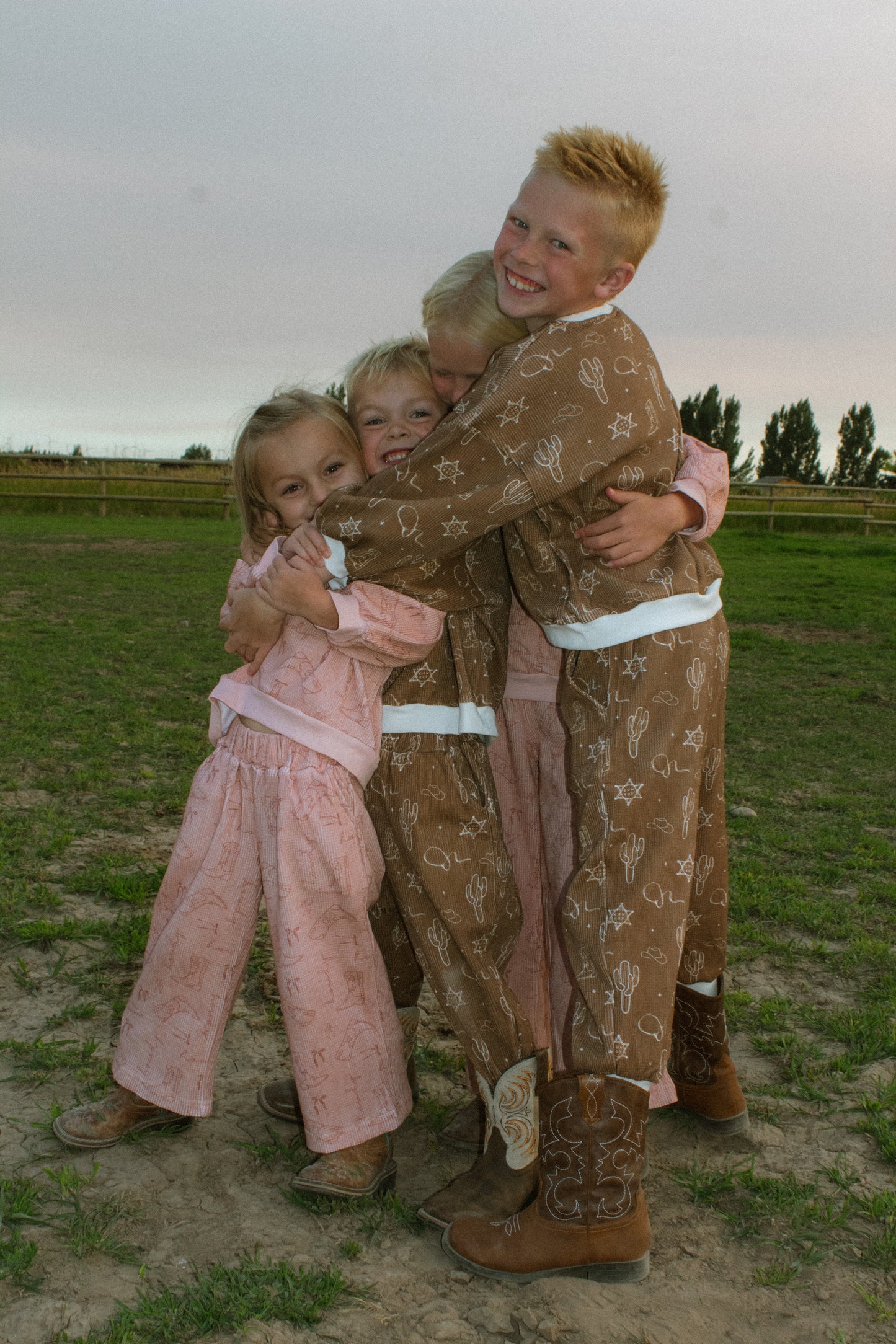 prairie rose waffle romper