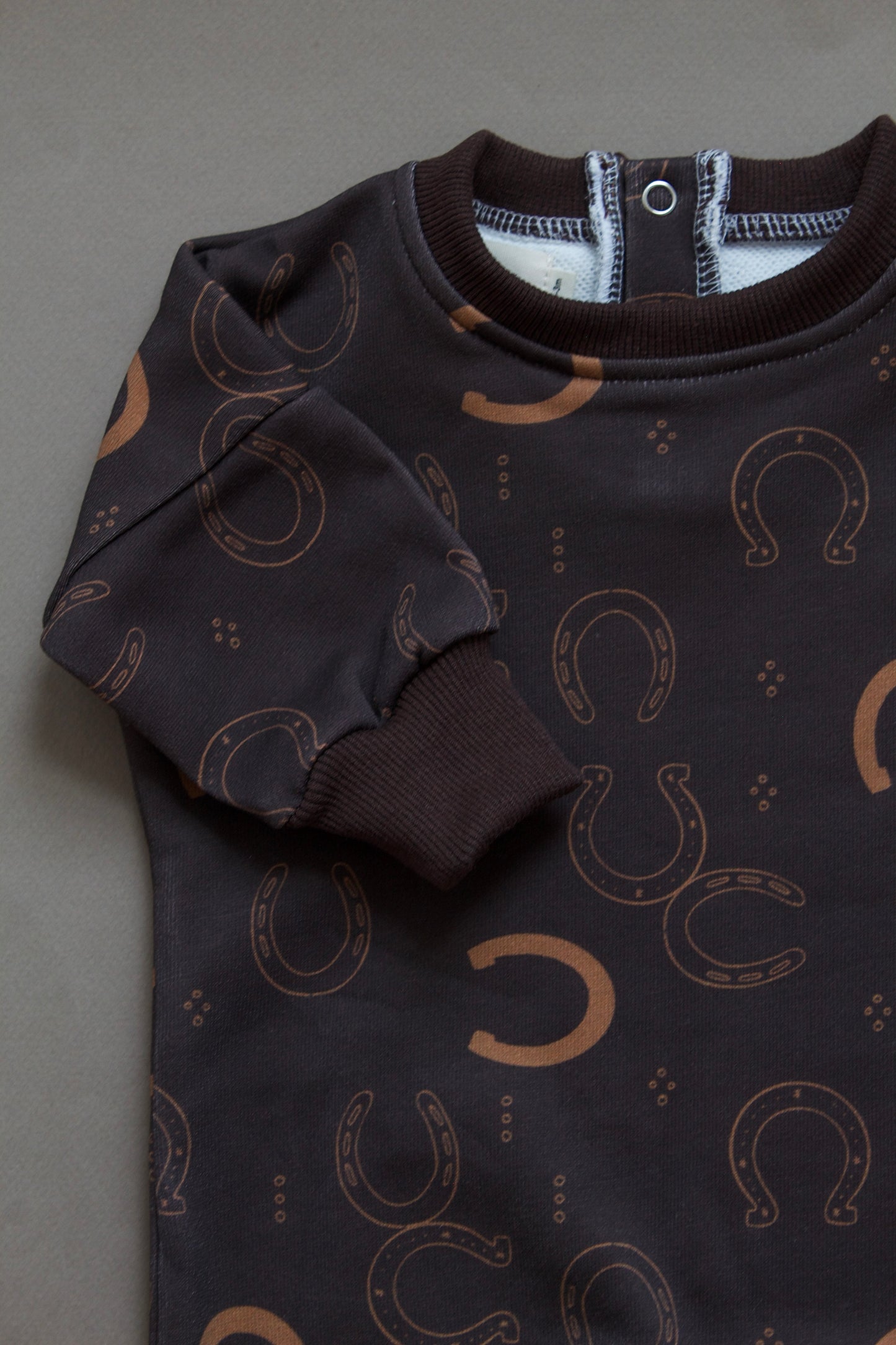 Horseshoe terry set/romper