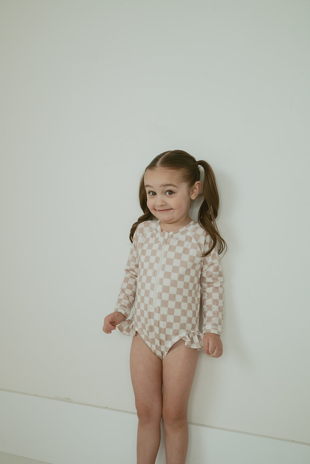 checked out one-piece swimwear upf 50+