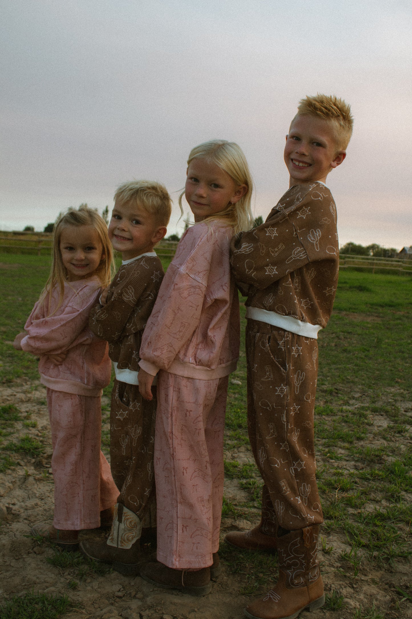 prairie rose waffle romper
