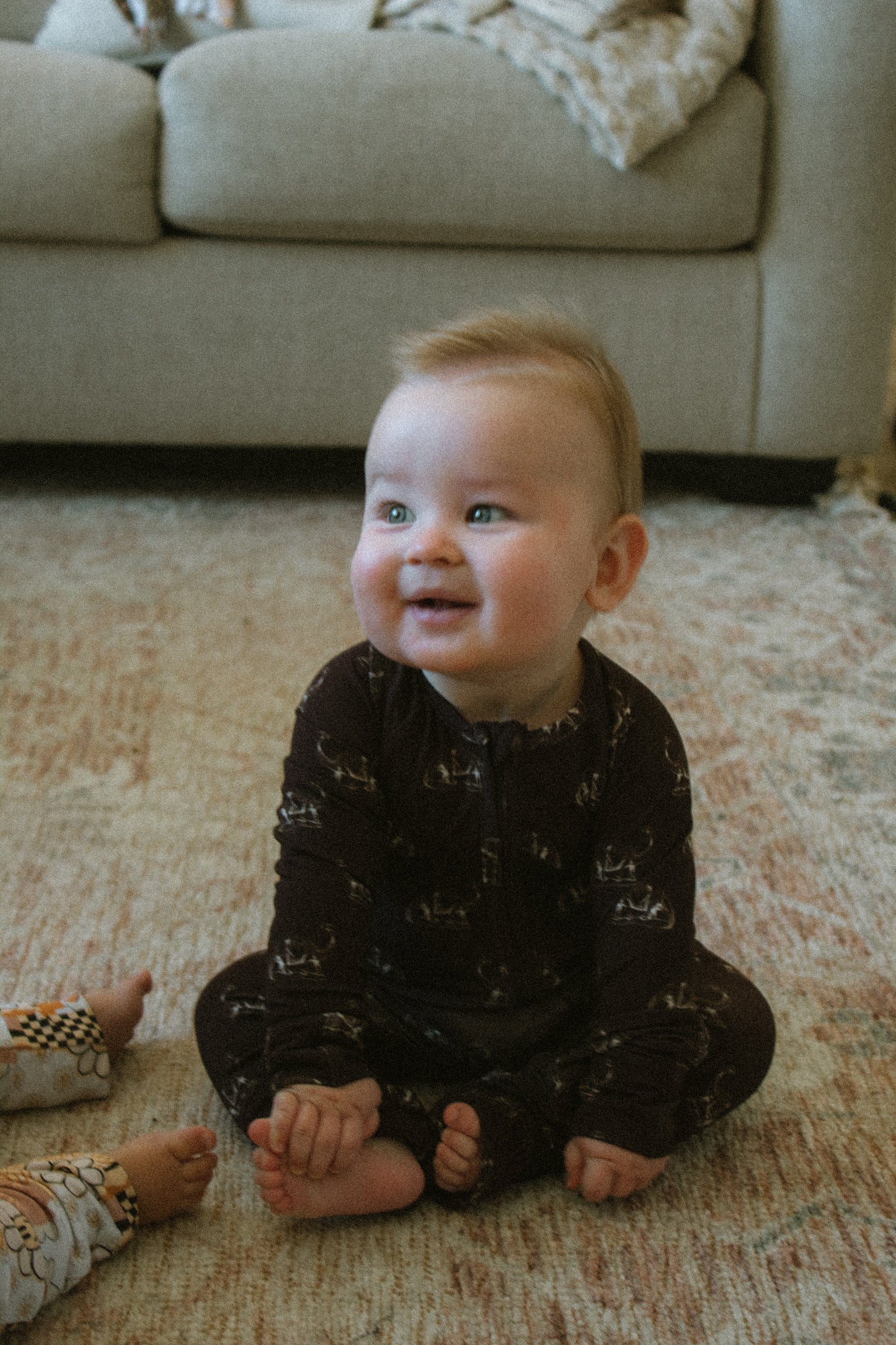 midnight roar zip romper