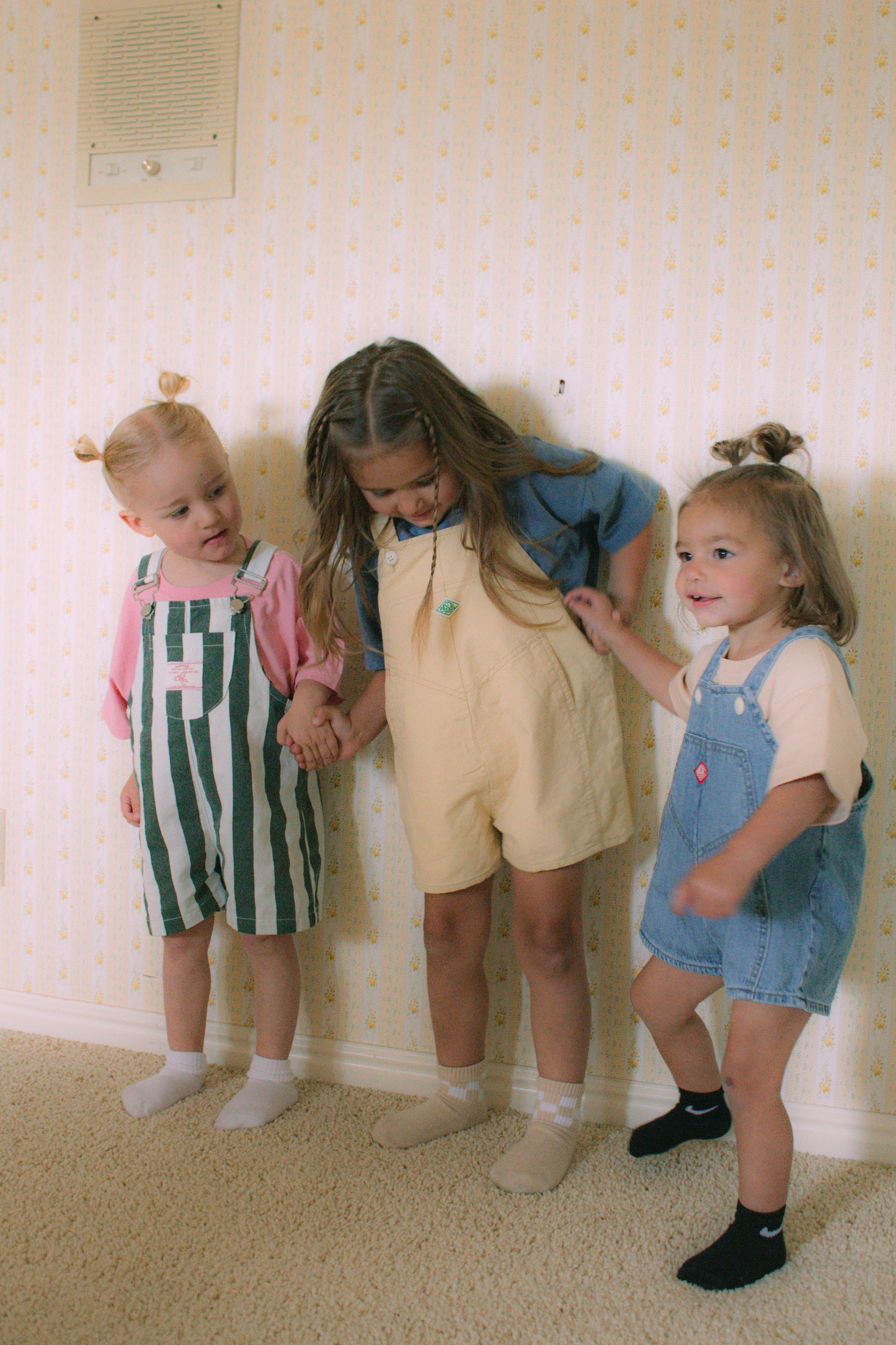 preorder grass stain shortie overall