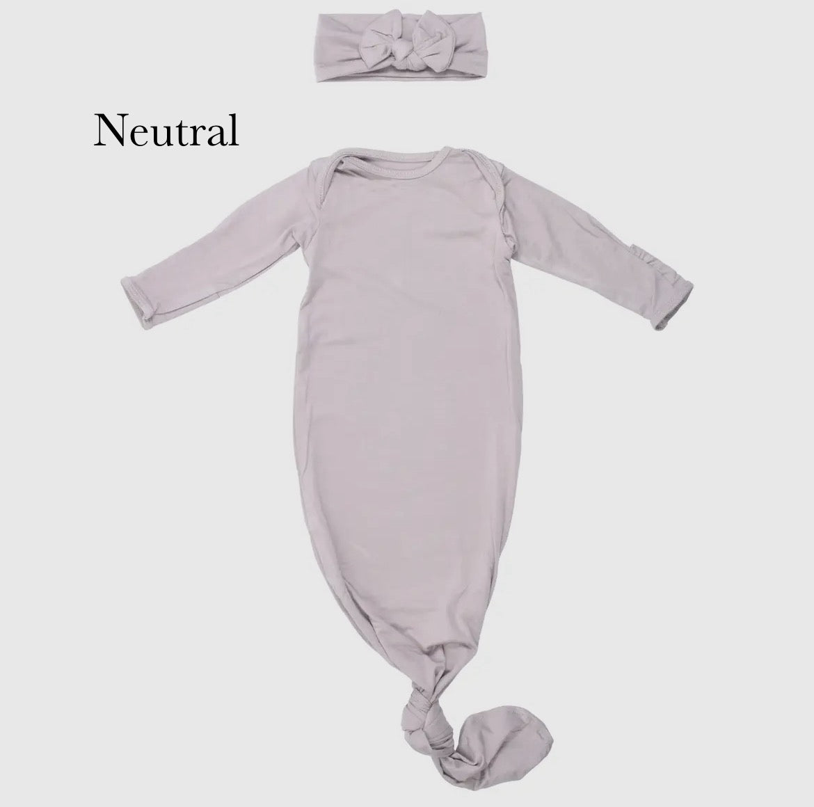 newborn baby knotted gowns