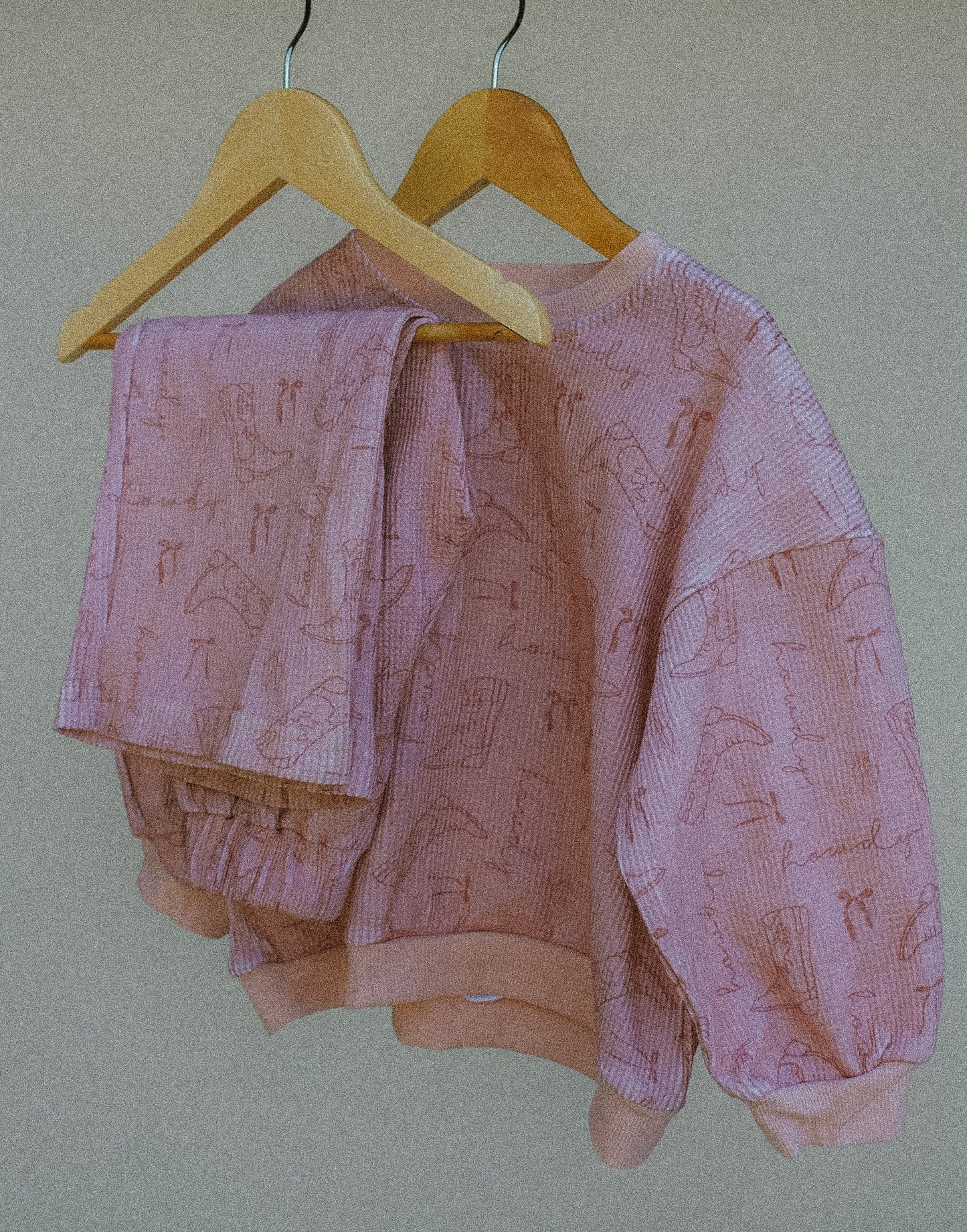 prairie rose waffle romper
