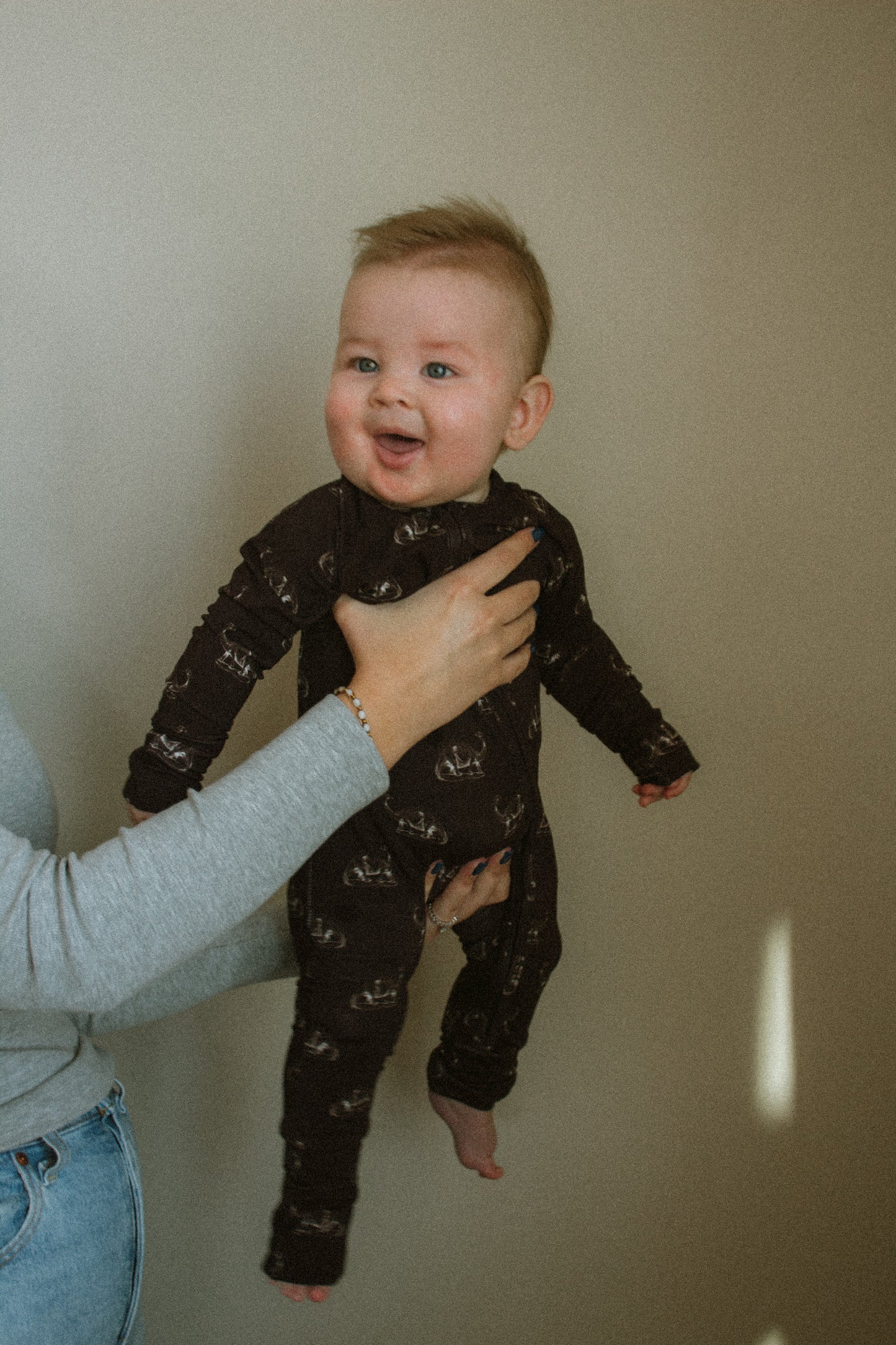 midnight roar zip romper