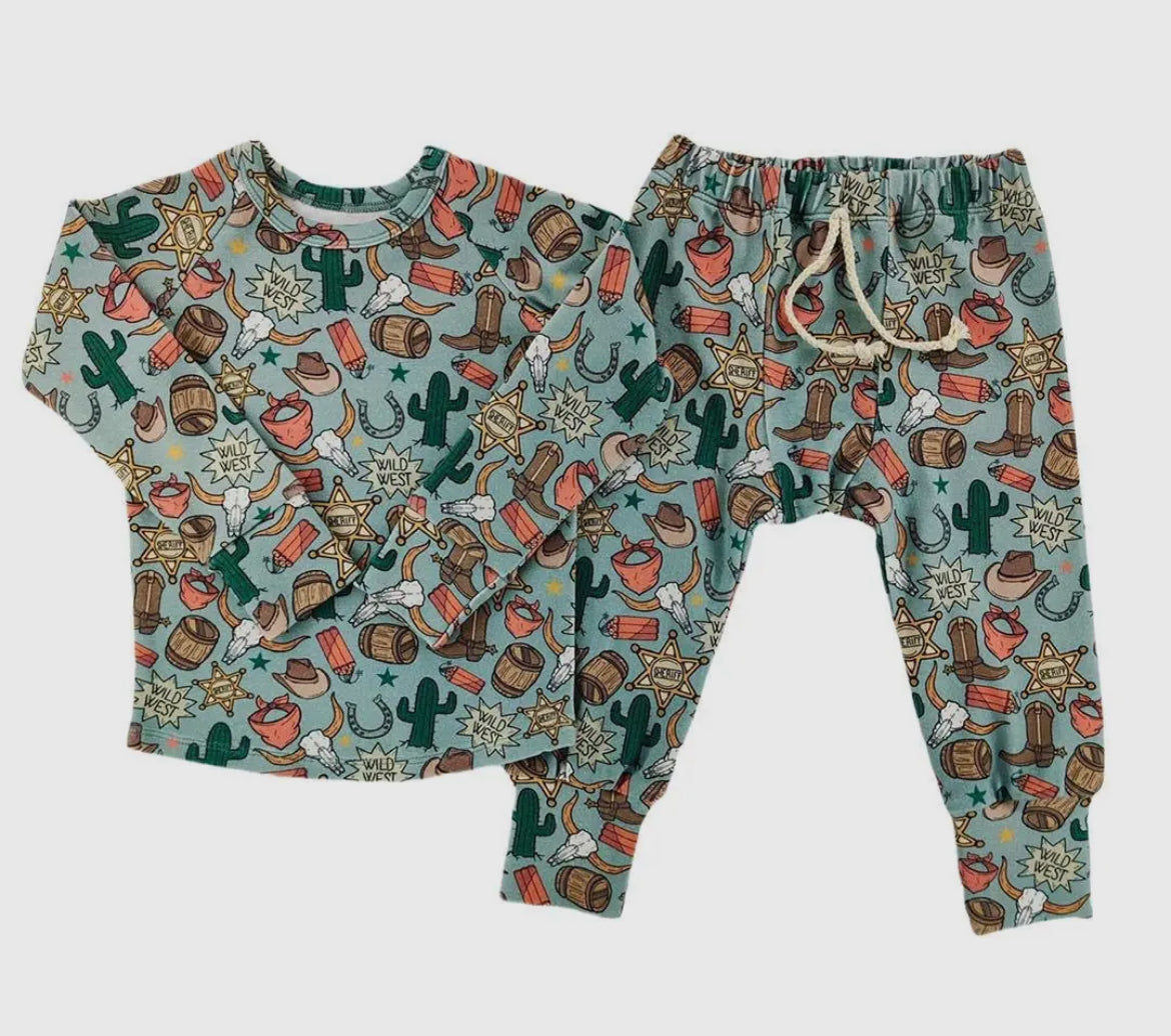 little wrangler western set/romper