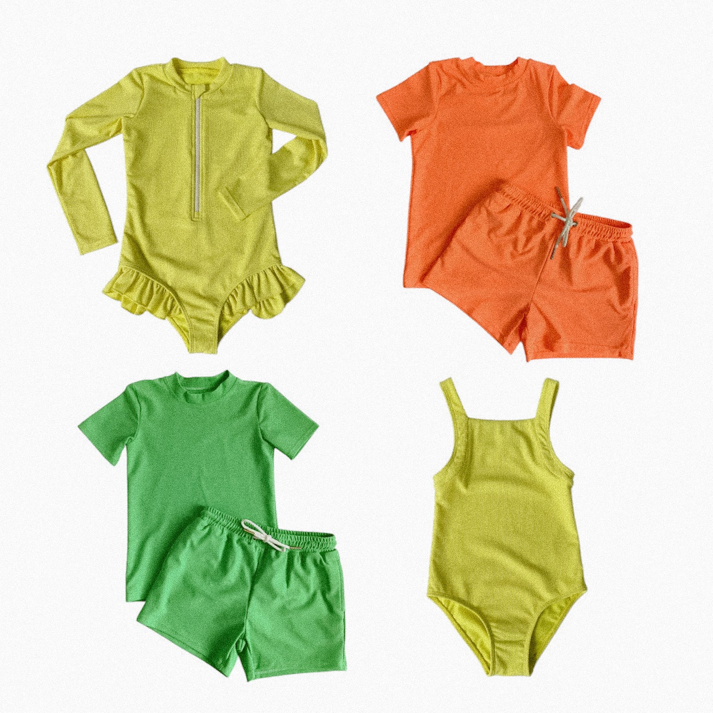 neon boys + girl swimwear