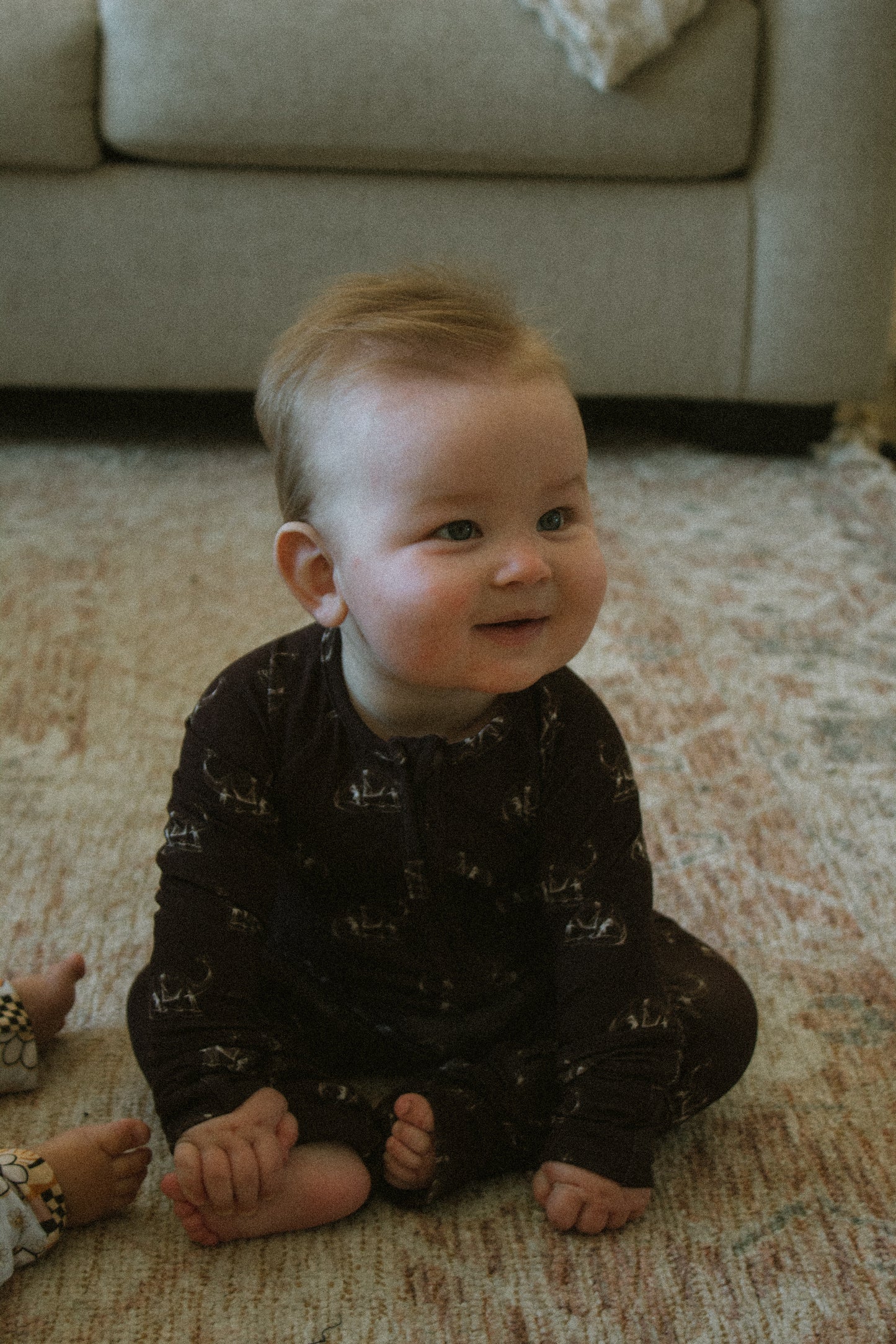 midnight roar zip romper