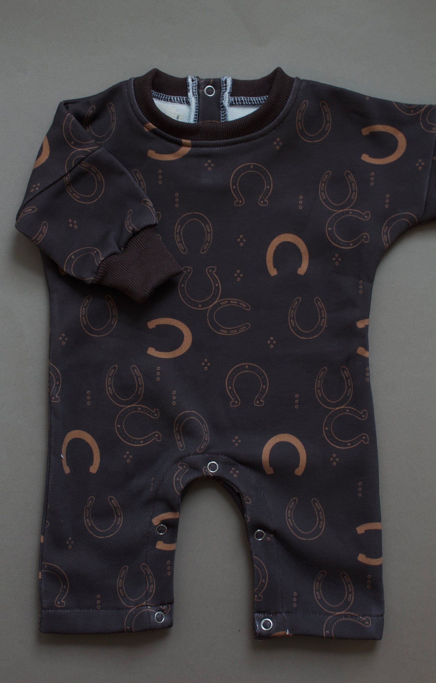 Horseshoe terry set/romper