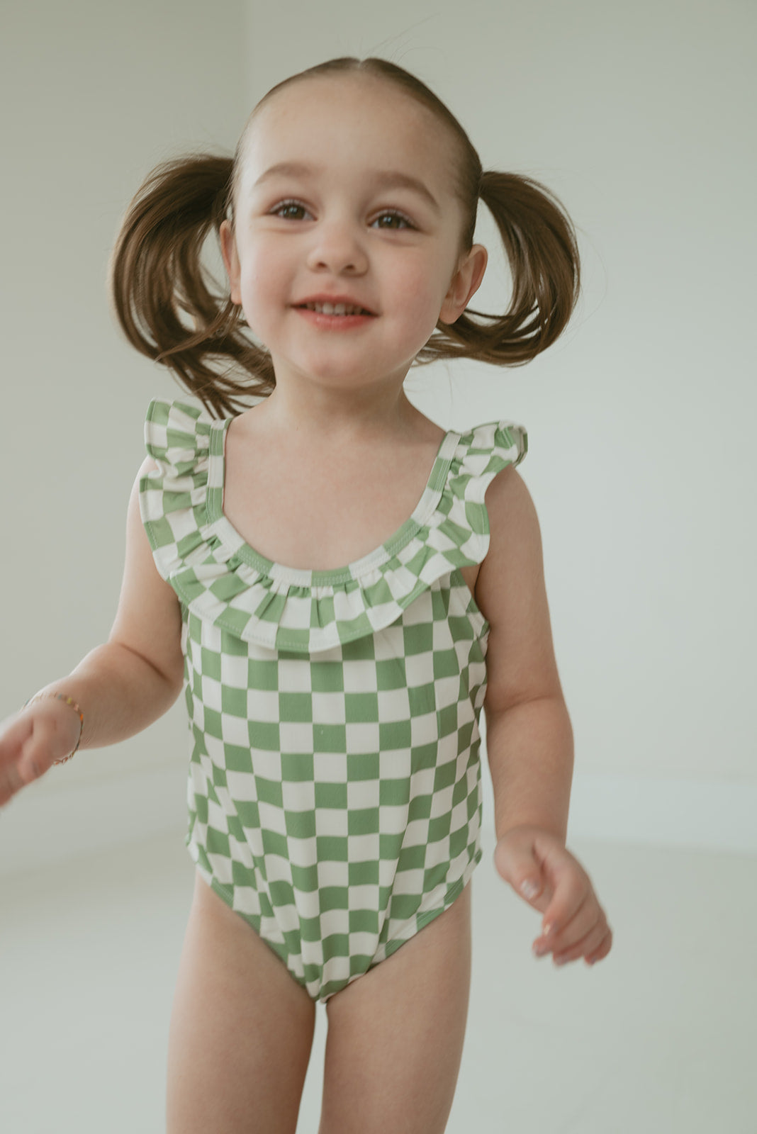 checked out one-piece swimwear upf 50+
