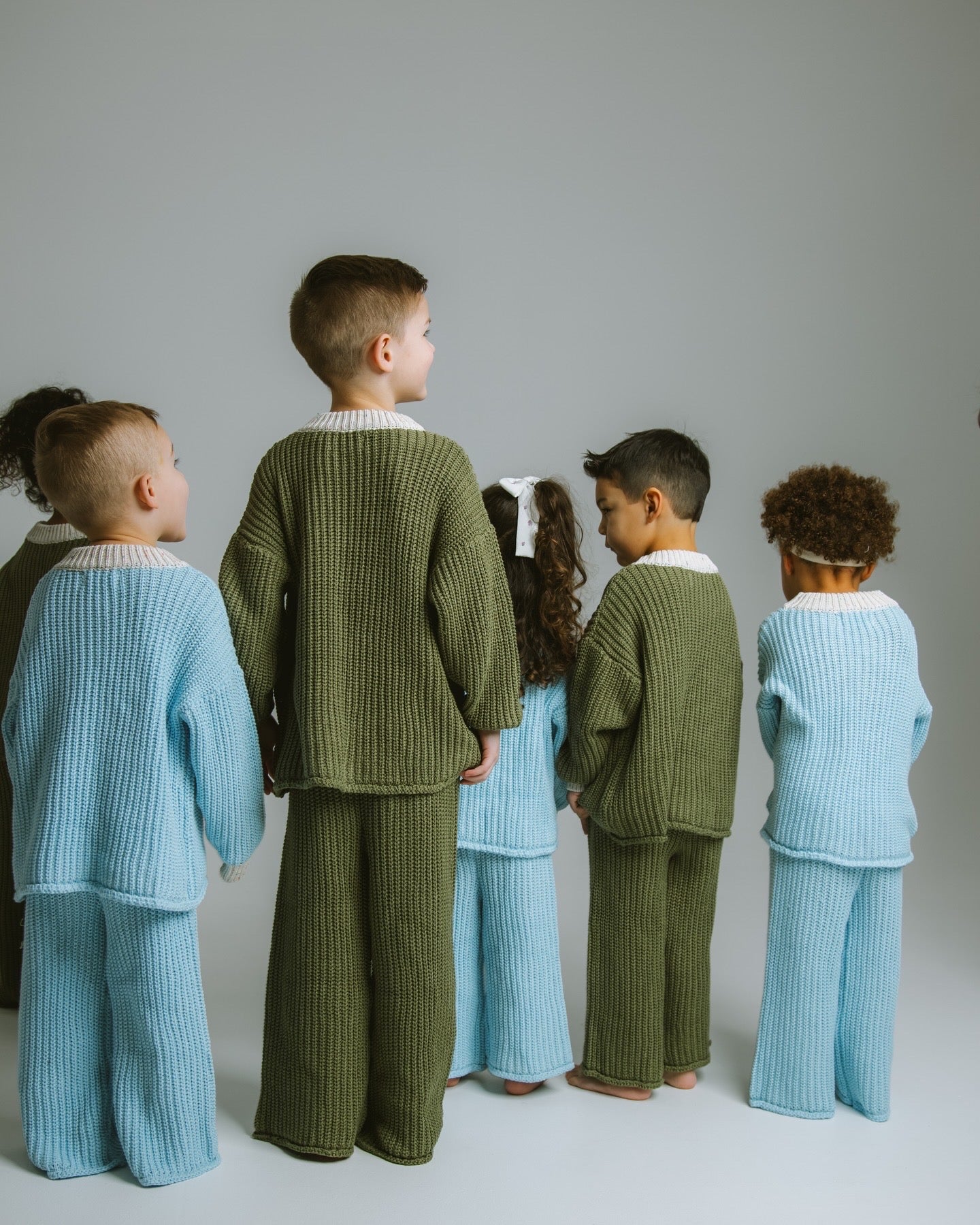 knitted blue haze sweater