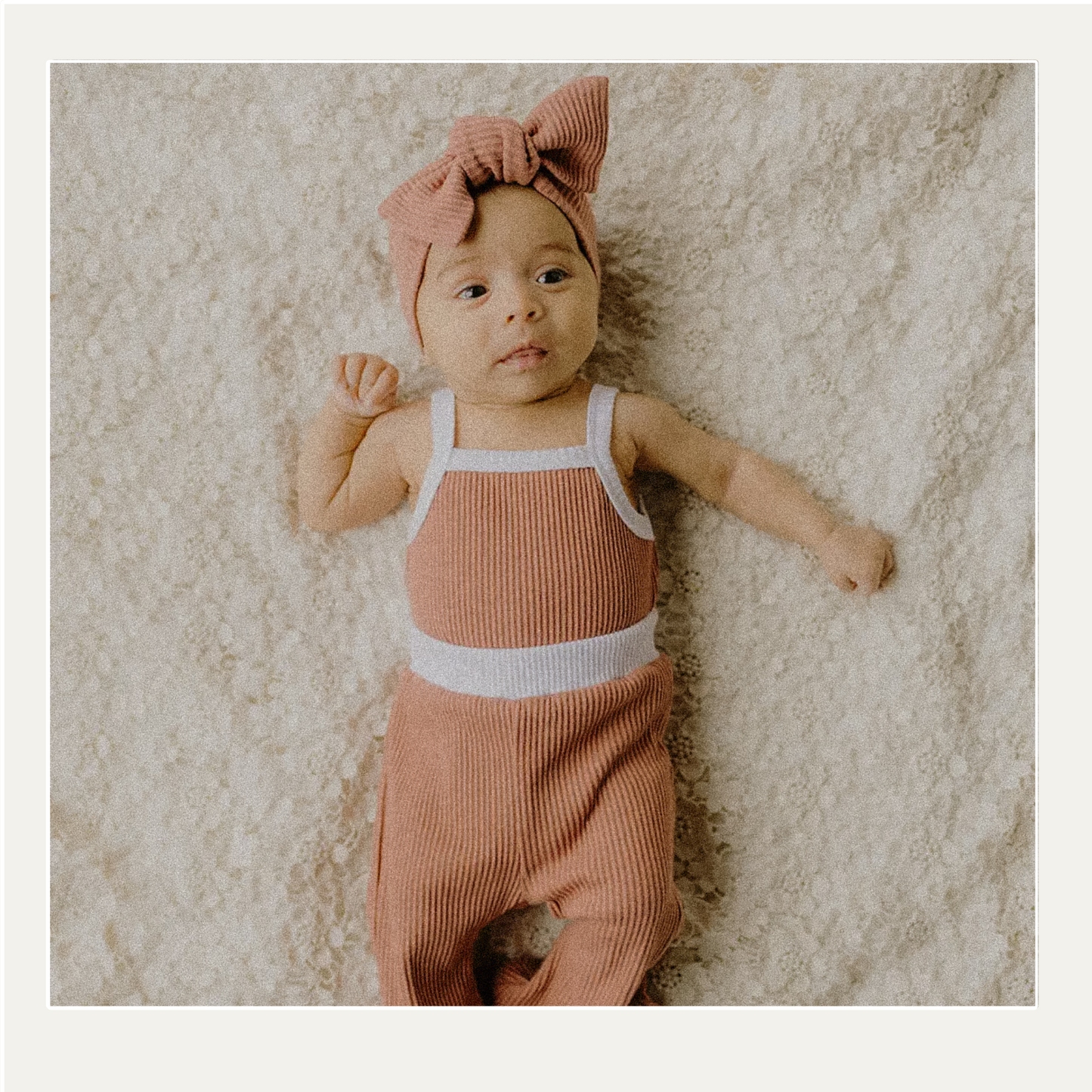 Rose Ribbed Duo Set