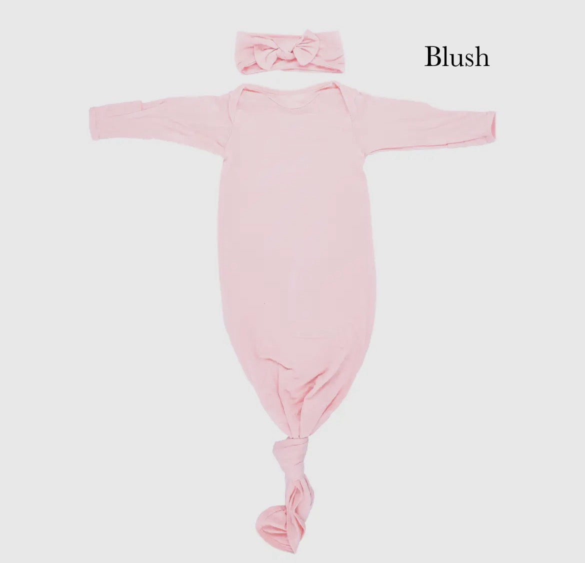 newborn baby knotted gowns
