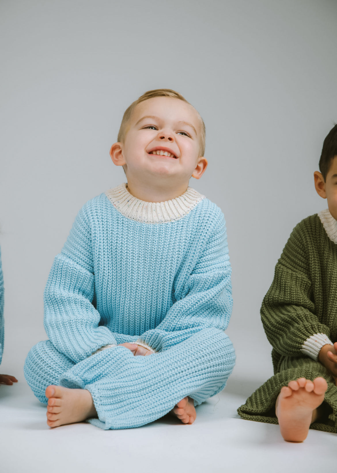 knitted blue haze sweater