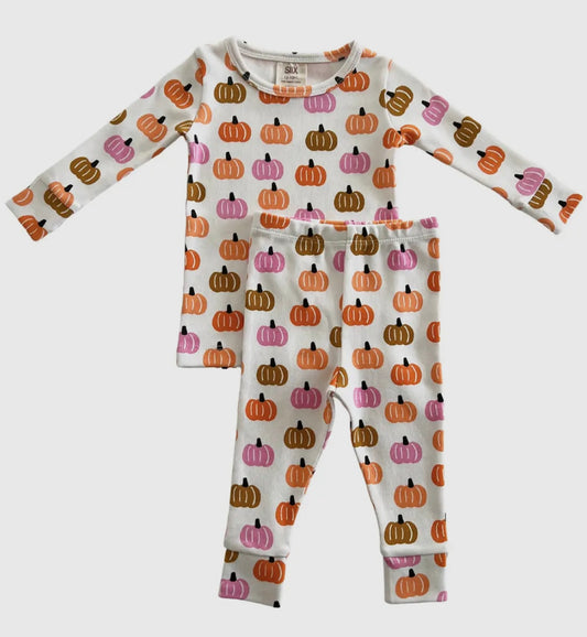 pink pumpkin patch two piece