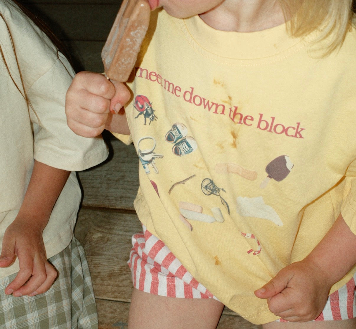 meet me down the block tee