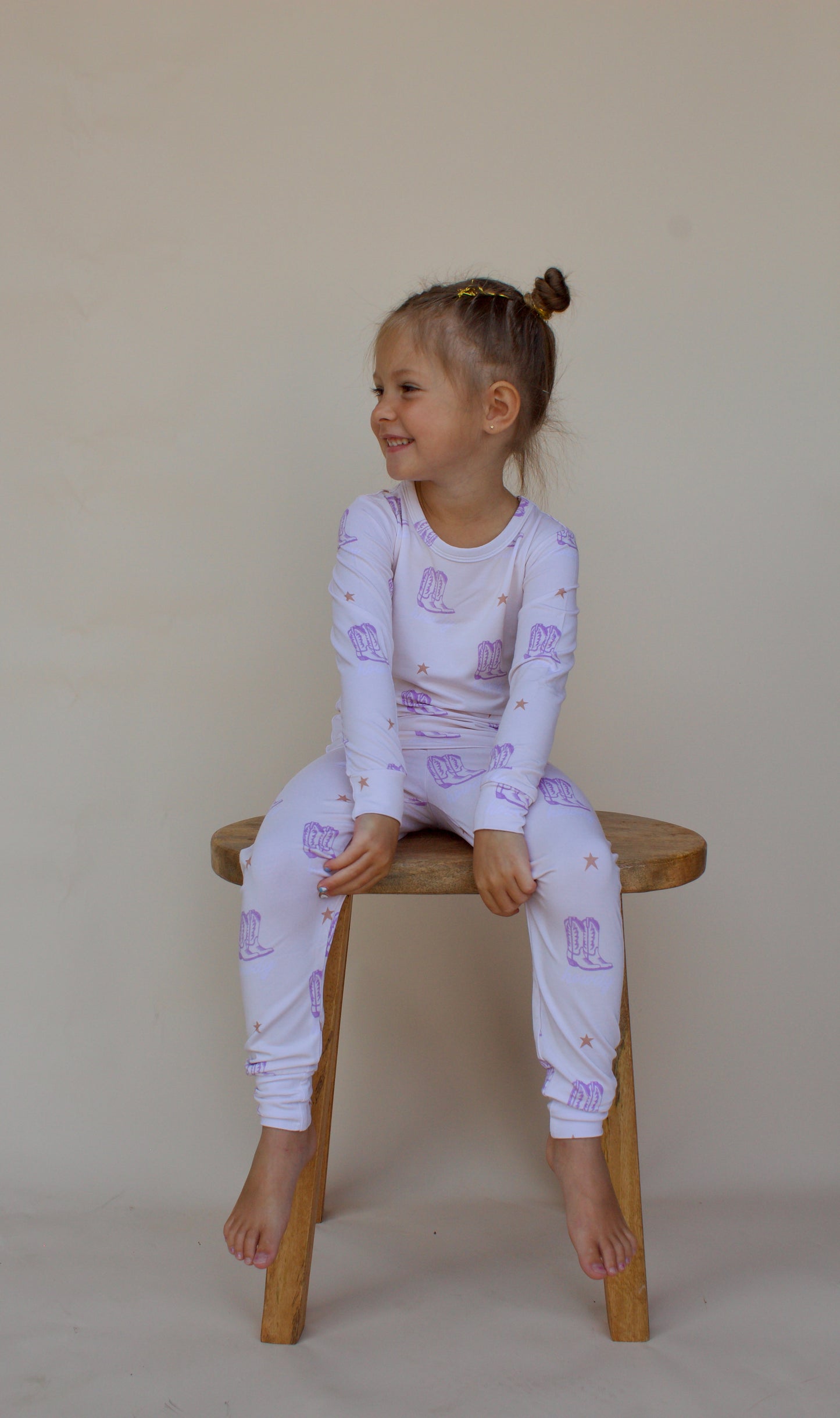 Purple Howdy Boots Two Piece Bamboo